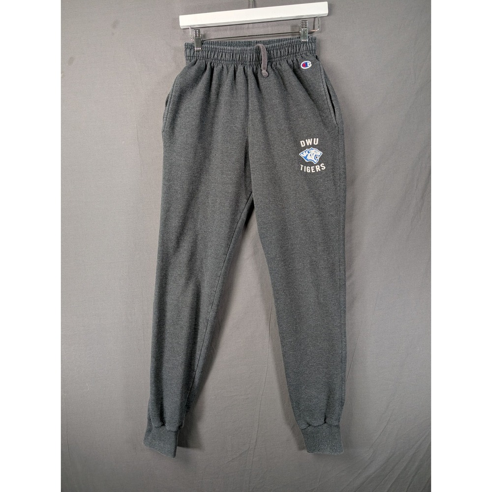 Champion DWU Tigers Gray Jogger Sweatpants Small Athletic Wear Loungewear 5031